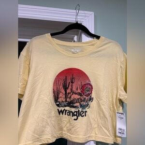Wrangler Light Yellow Tee